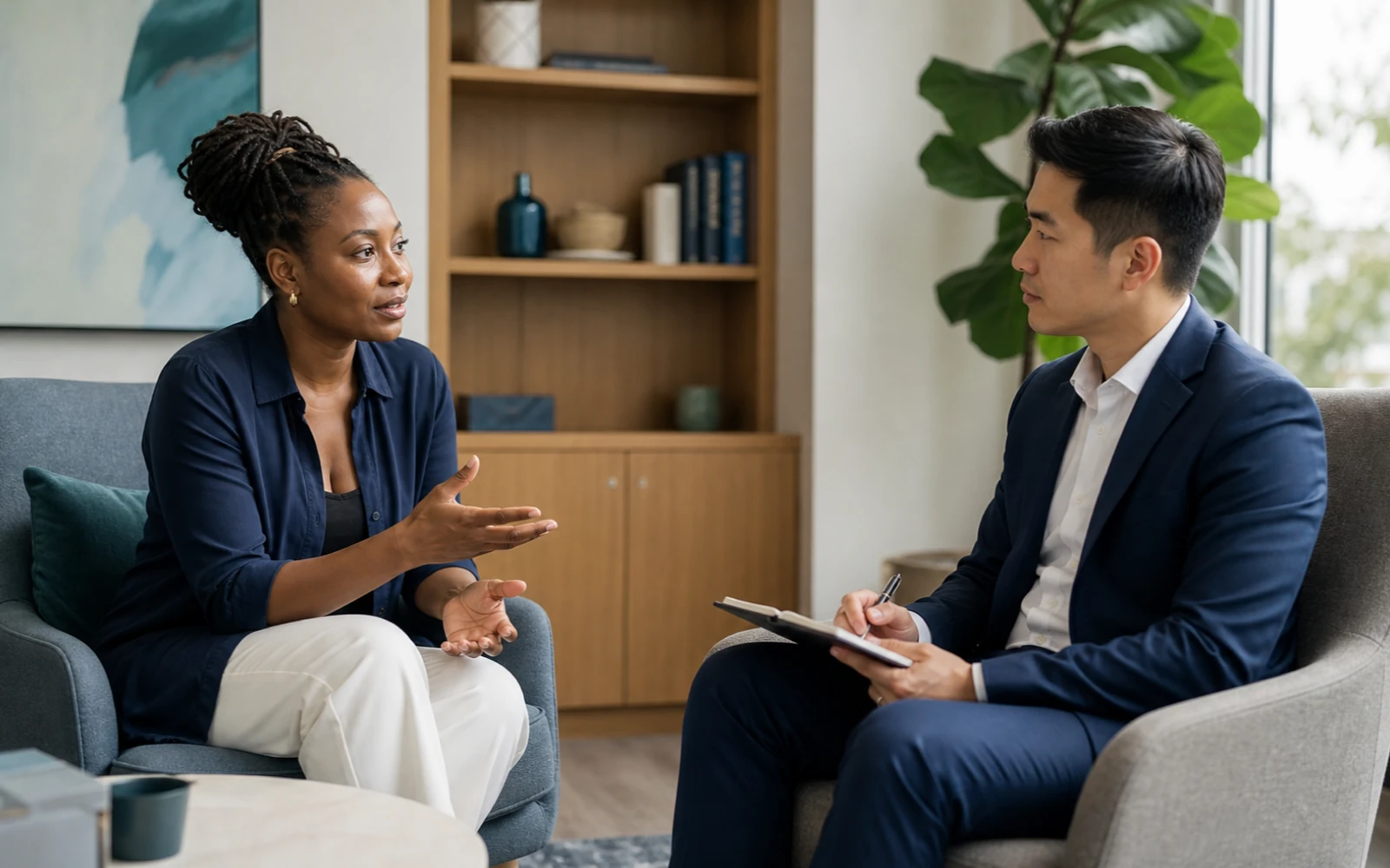 Private consultation about a complex relationship concern